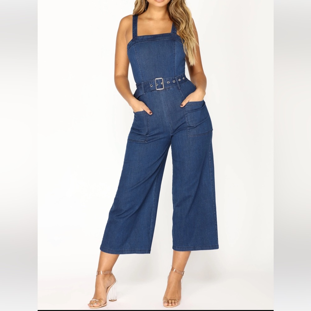Jumpsuit dark blue plus size 1X